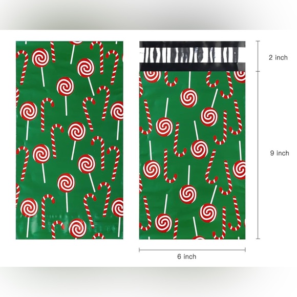 10 Poly Mailers 6x9 Variety Pack Christmas NIP - Picture 8 of 14